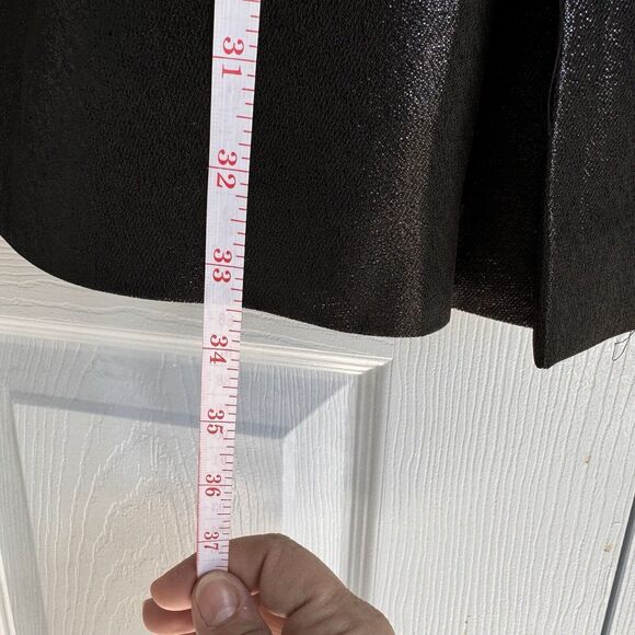 Armani Exchange Sz 0 NWT Black Shimmer Sleeveless Pleated Dress‎ w/ Pockets - Picture 10 of 11